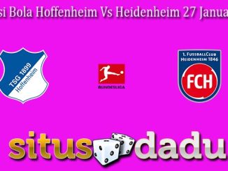 Prediksi Bola Hoffenheim Vs Heidenheim 27 Januari 2024
